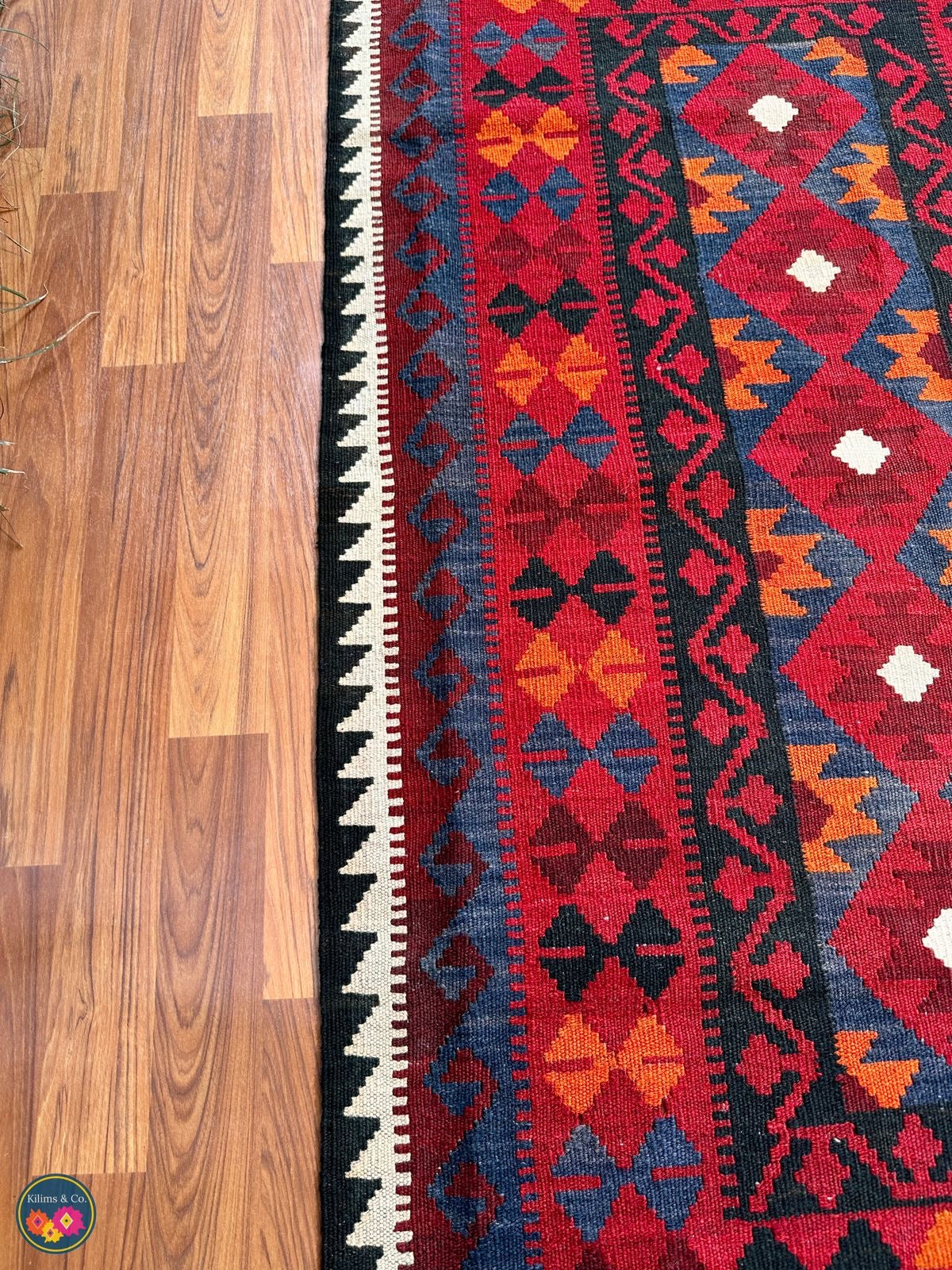 Pure wool kilim 5ft 2in x 3ft 1in