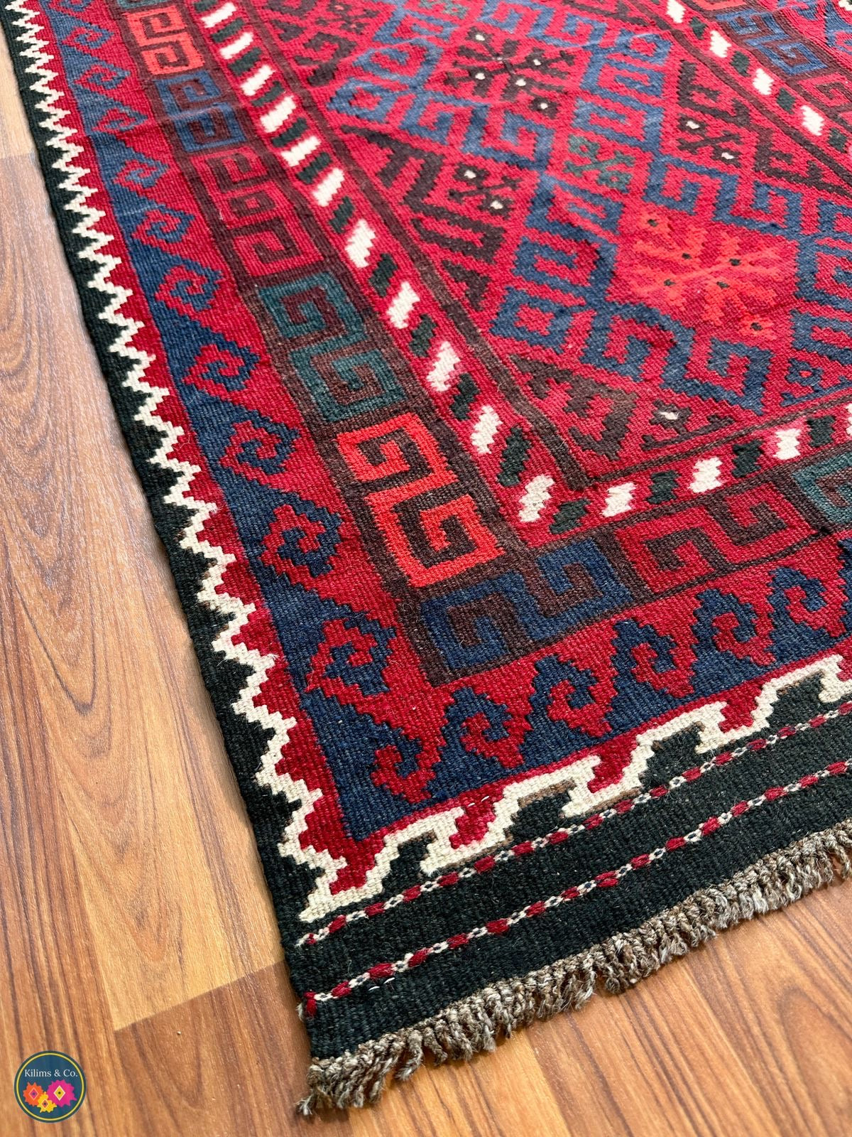 Pure wool kilim 4ft 7in x 2ft 9in