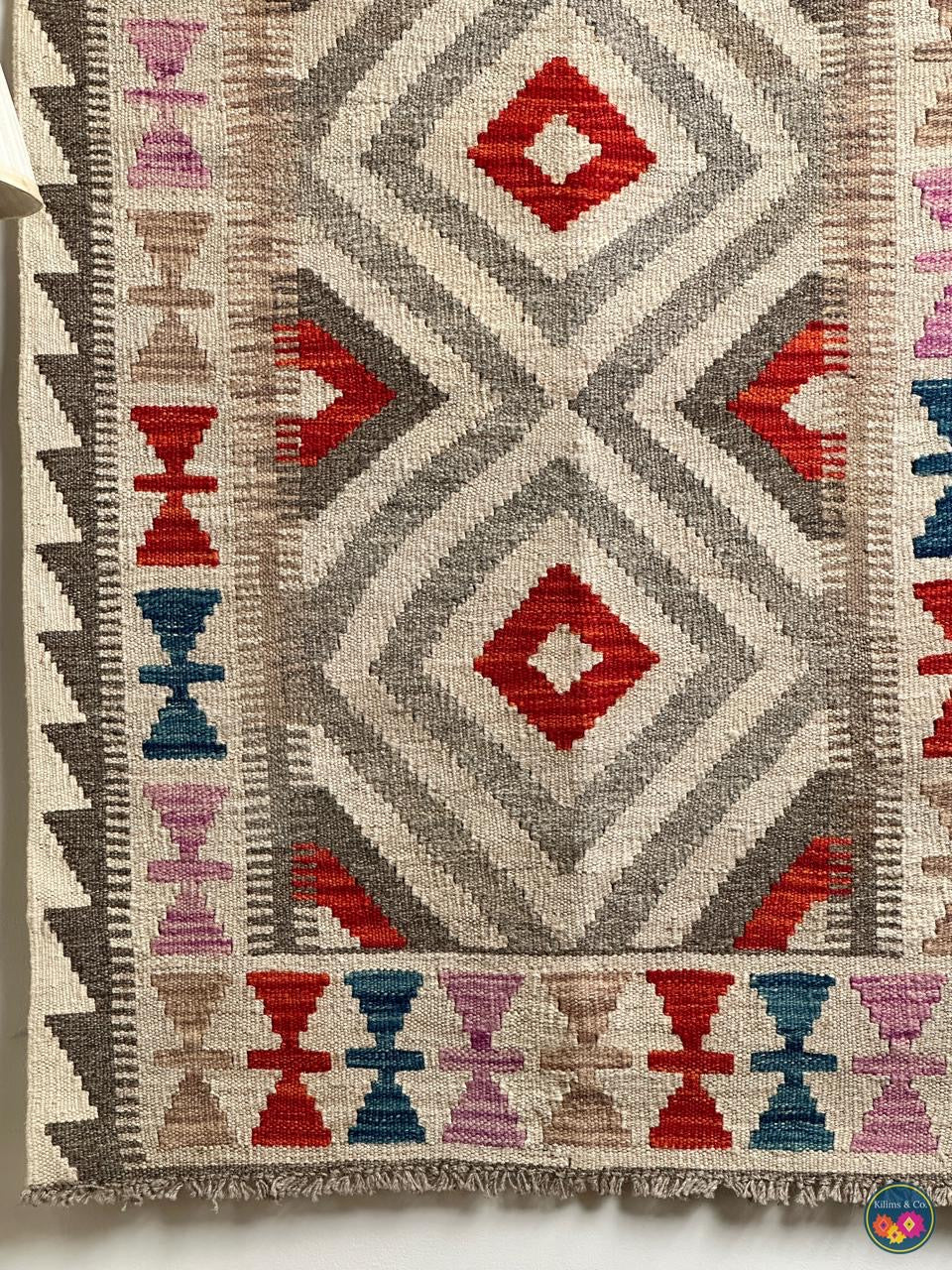 Pure Wool Hanging kilim 3’7” x 2’9”