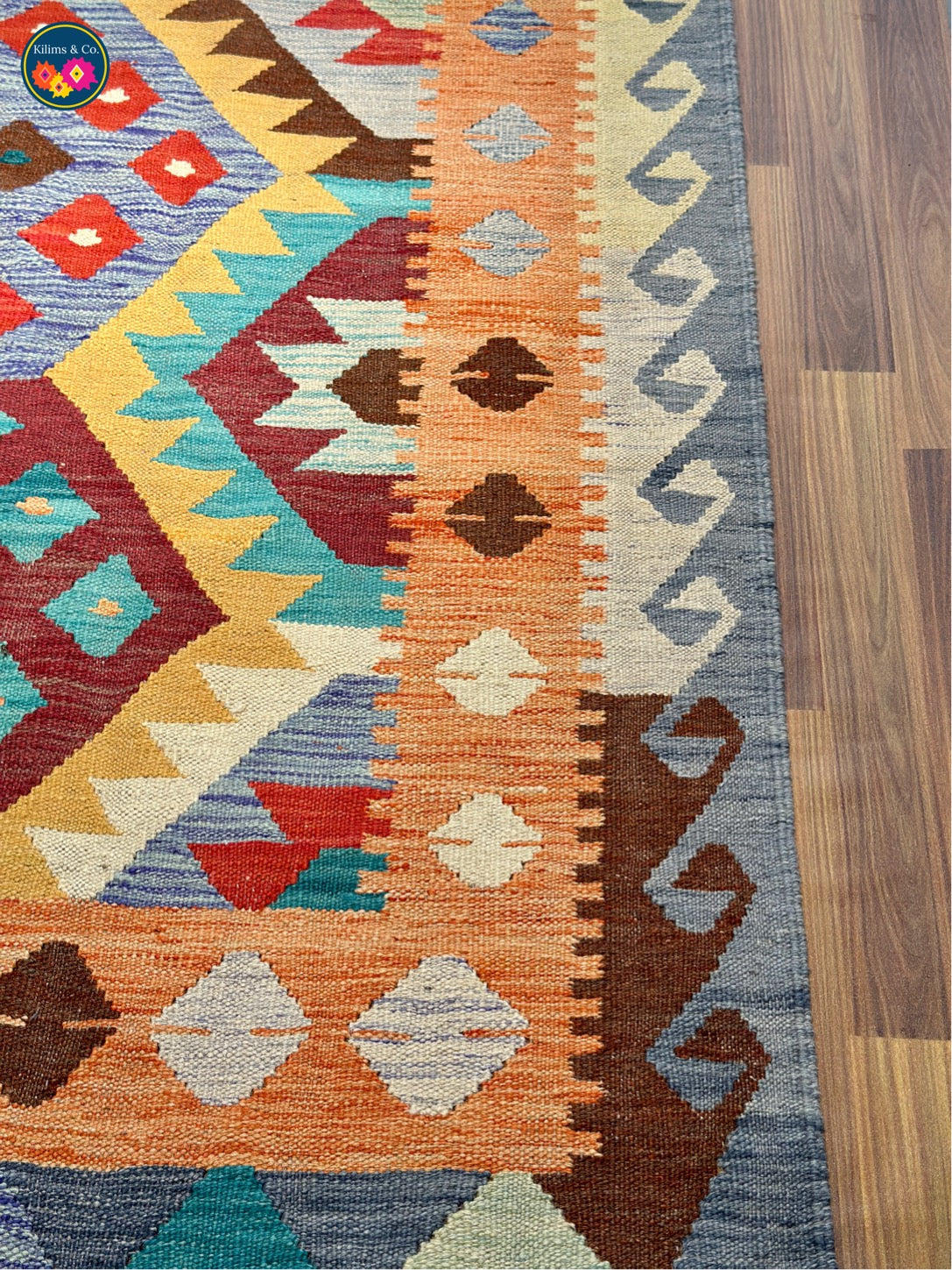 Pure wool kilim (6'8"x5'1")