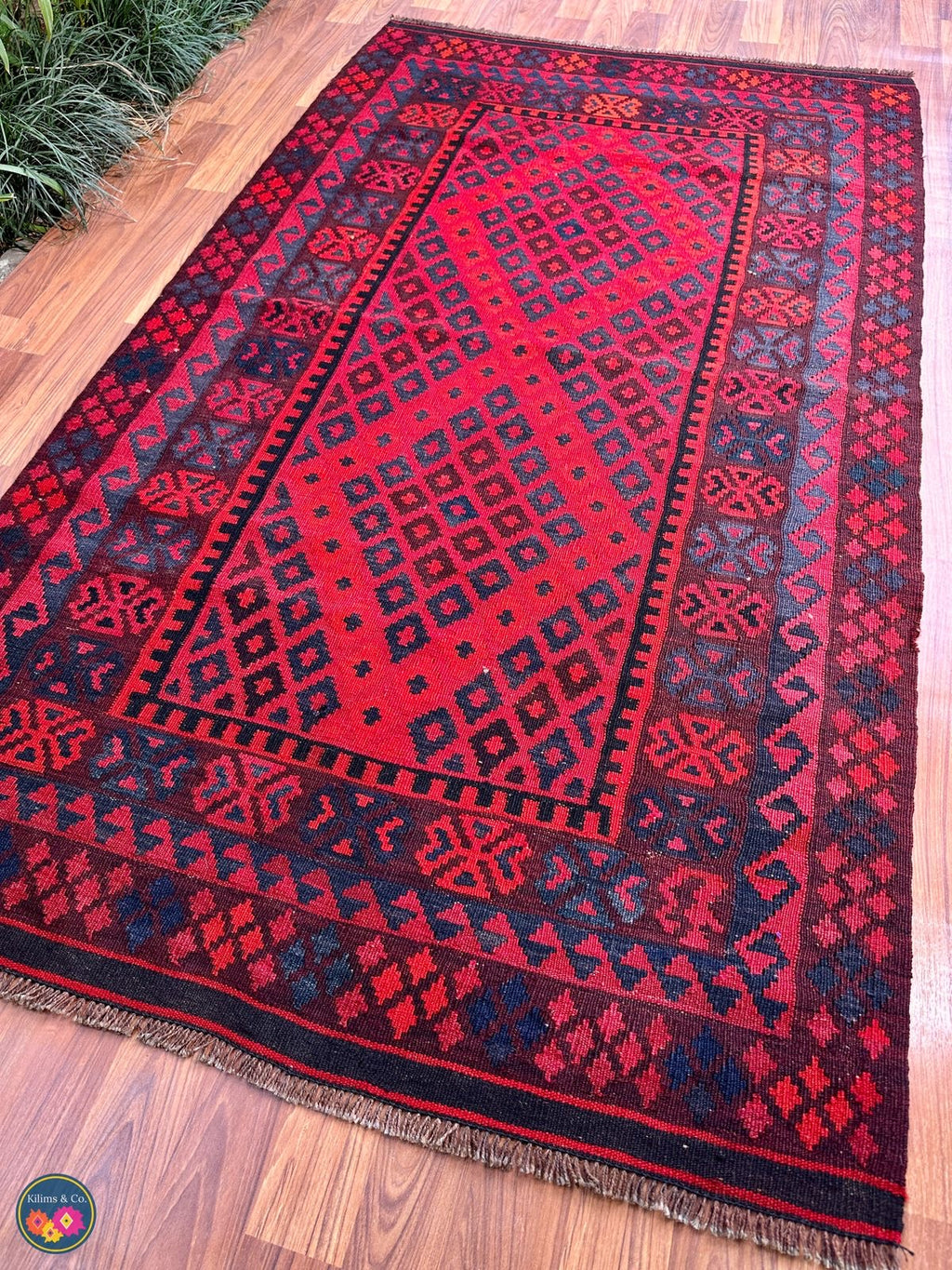 Pure wool kilim 5ft 11in x 3ft 6in