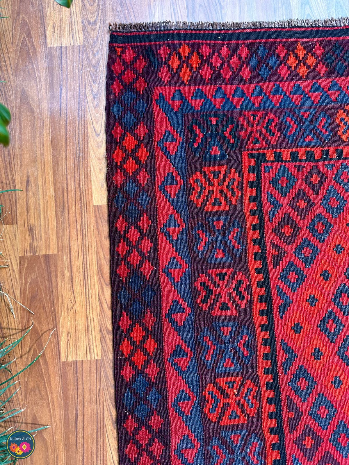 Pure wool kilim 5ft 11in x 3ft 6in