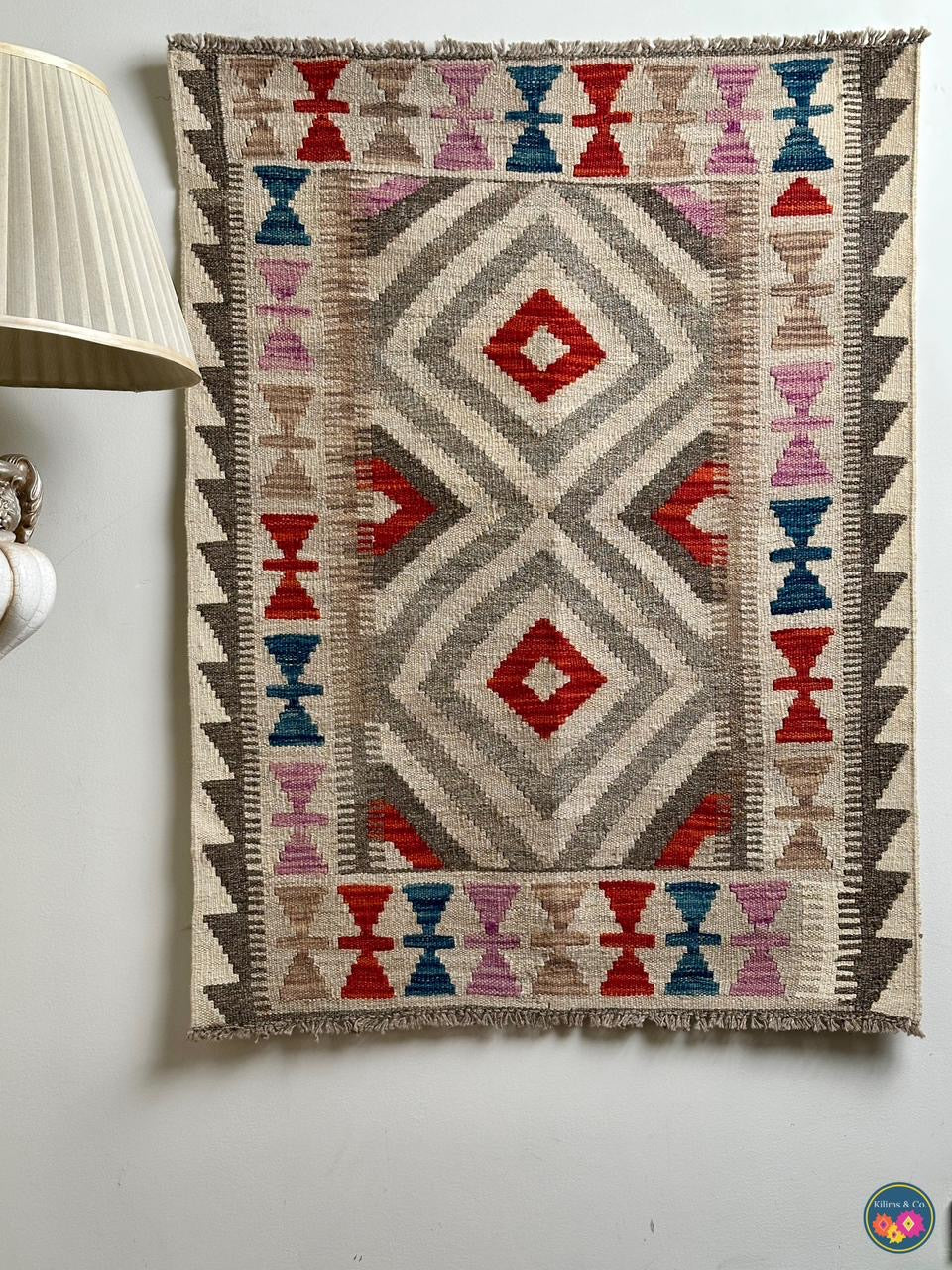 Pure Wool Hanging kilim 3’7” x 2’9”