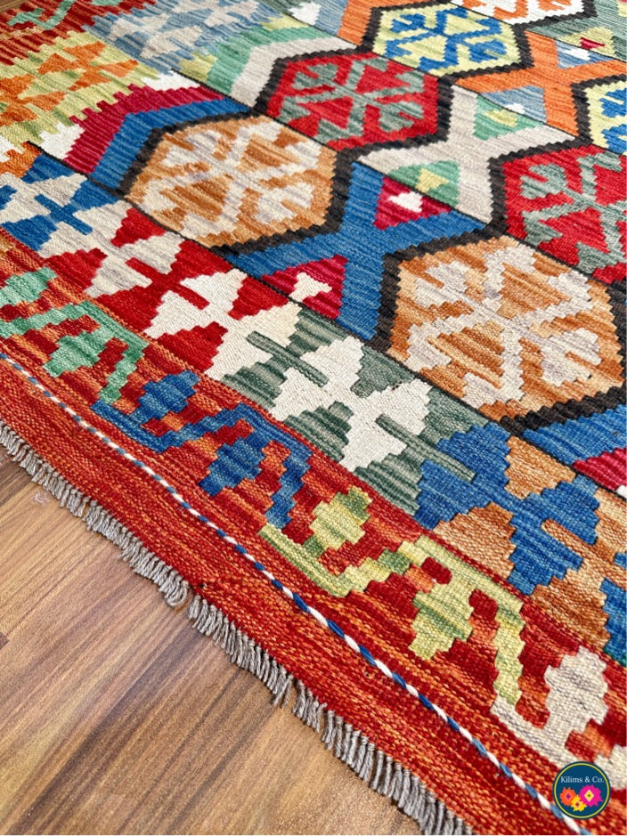 Pure wool kilim 5'11"x4'1