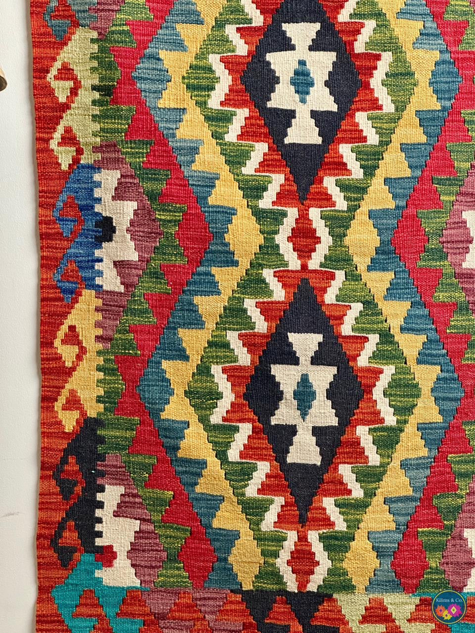 Pure Wool Hanging kilim 4’3”x2’7”