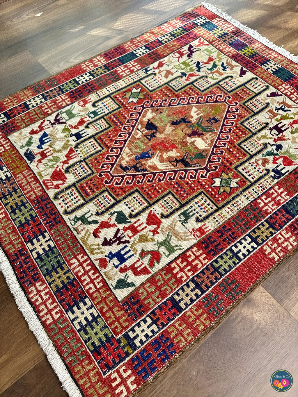 Vintage Sumak 3ft5in x 2ft8in