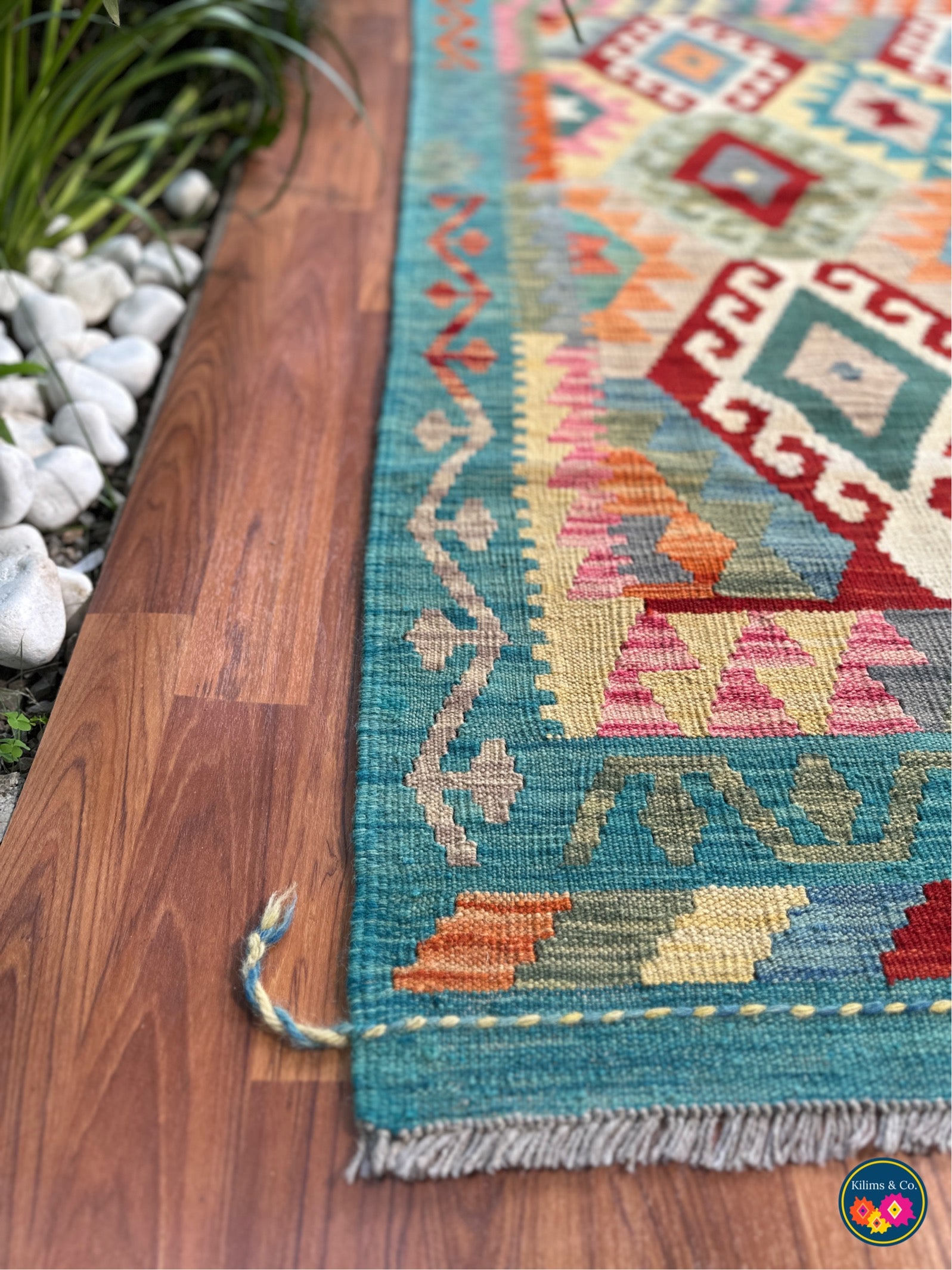 Pure wool kilim 5'10”x4'1”