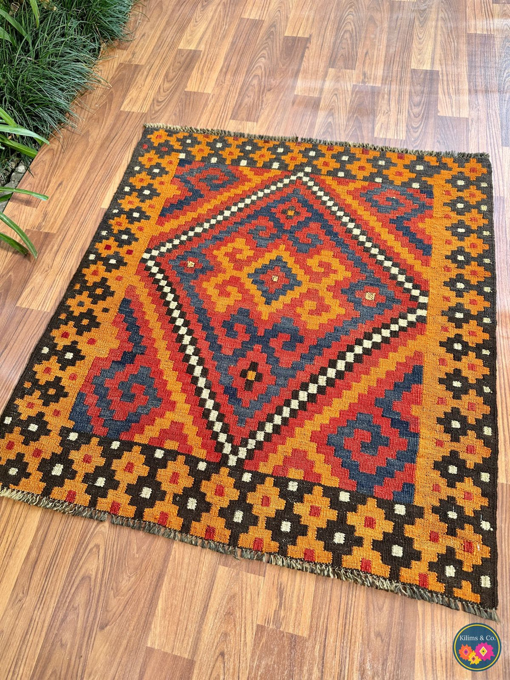 Pure Wool Hanging kilim 3’2” x 2’11”