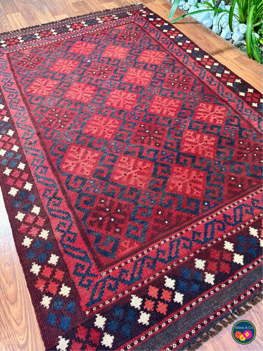 Pure wool kilim 5ft 1in x 3ft 3in