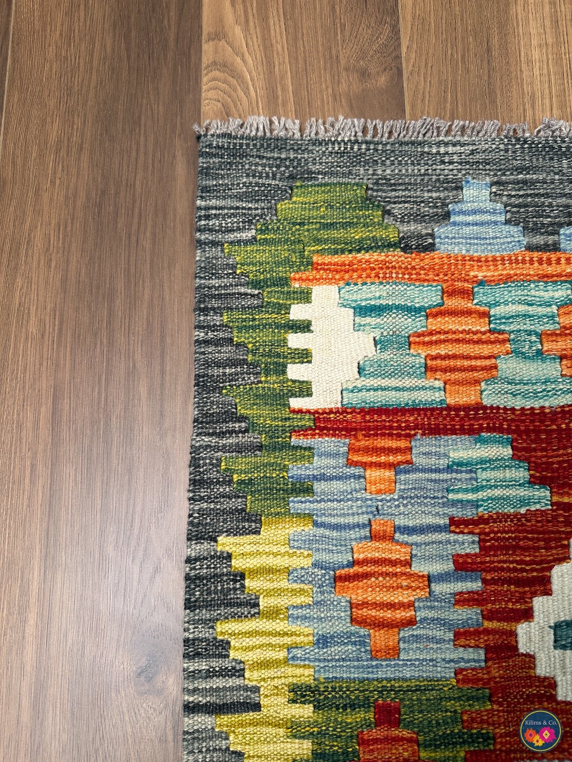 Pure Wool kilim 6ft 3in x 5ft 2in