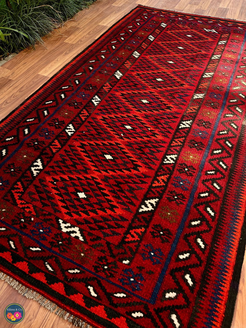 Pure wool kilim 6ft 4in x 3ft 4in