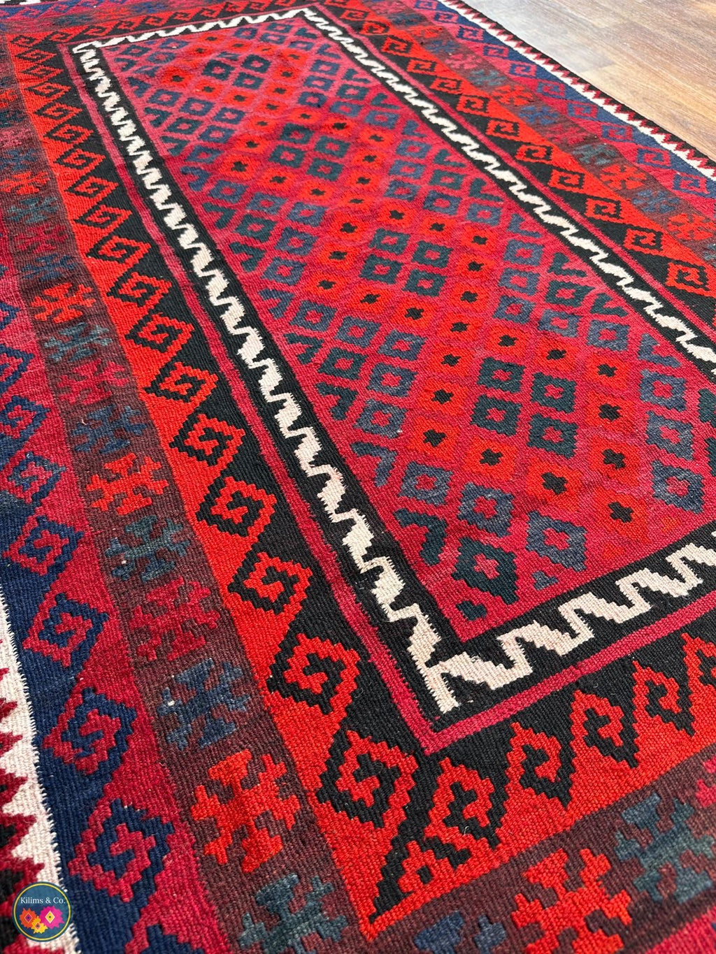 Pure wool kilim 6ft 3in x 3ft 3in