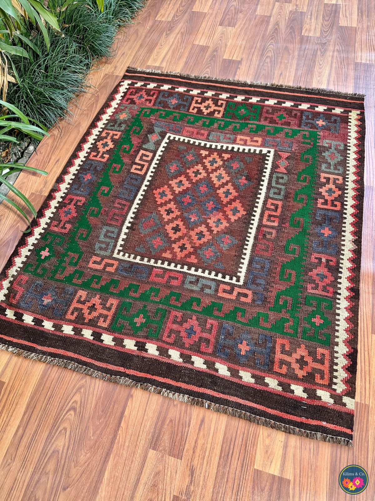 Pure Wool Hanging kilim 3’3” x 3’11”
