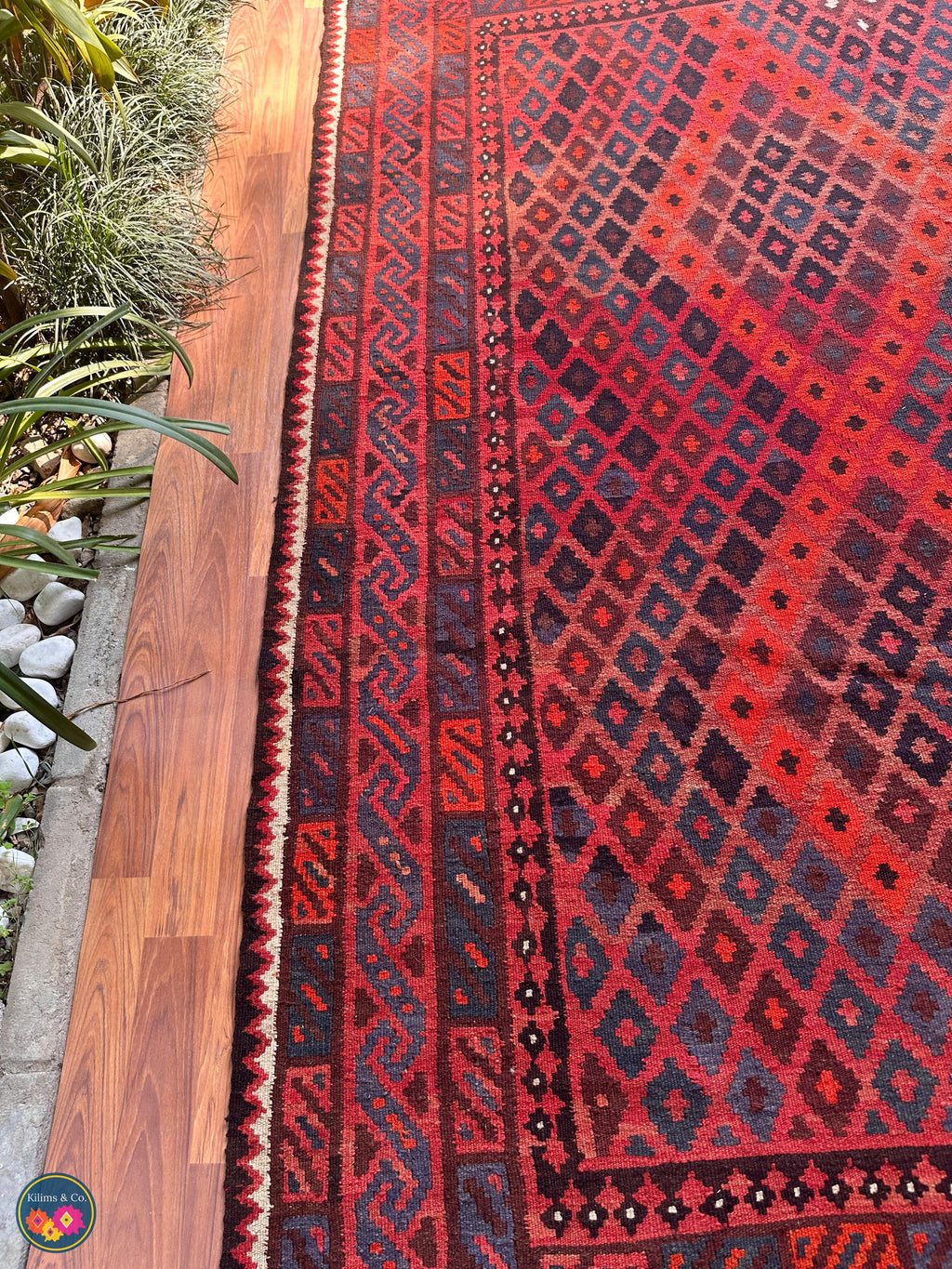 Pure Wool kilim 8ft 4in x 6ft 4in