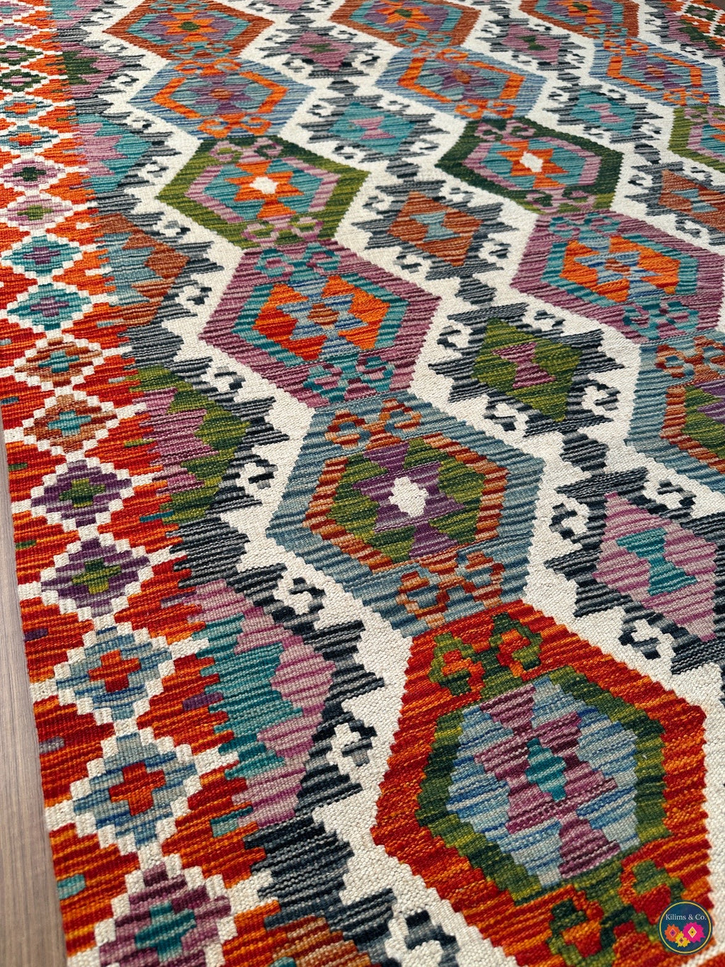 Pure Wool kilim 6ft 4in x 4ft 3in