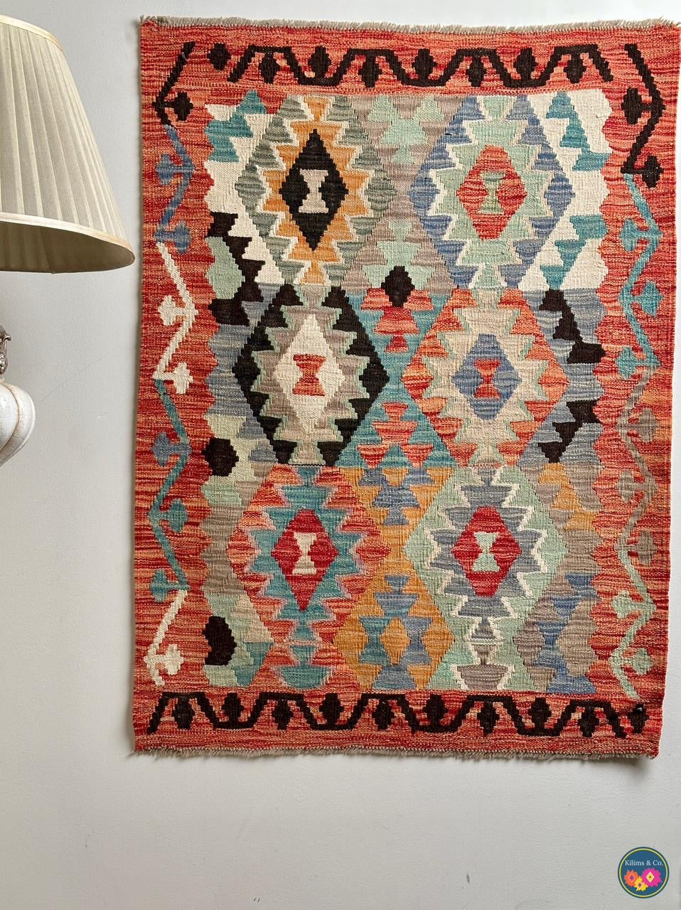 Pure Wool Hanging kilim 3’9”x2’10”