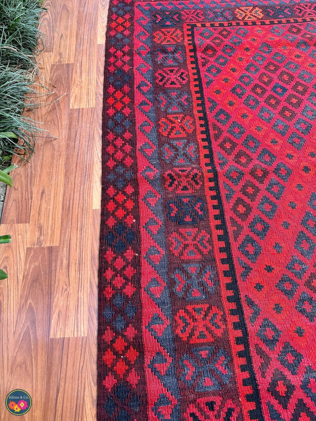Pure wool kilim 5ft 11in x 3ft 6in