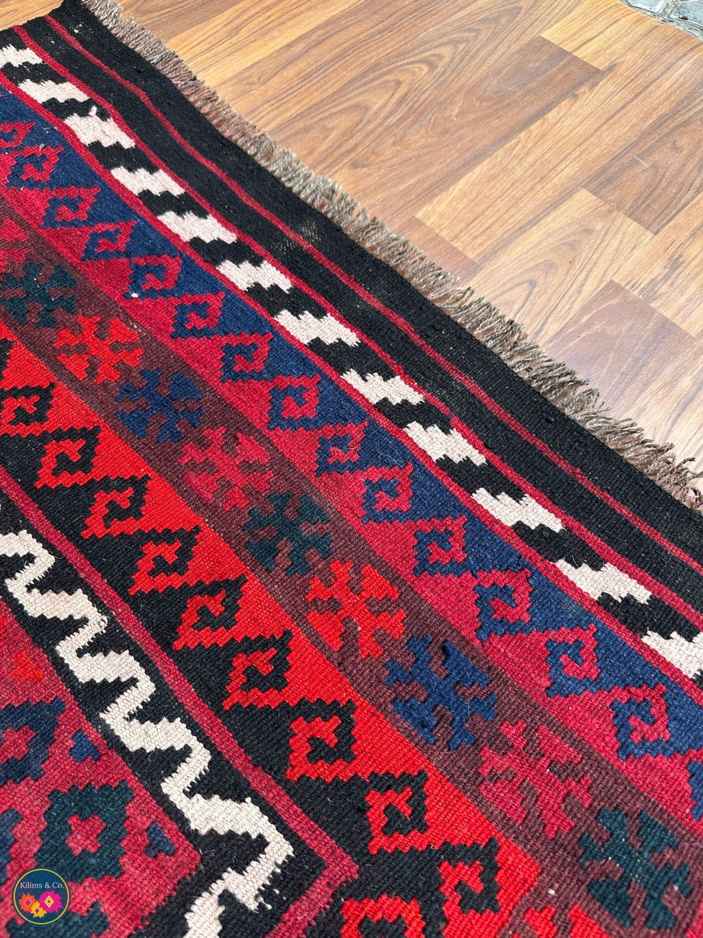 Pure wool kilim 6ft 3in x 3ft 3in