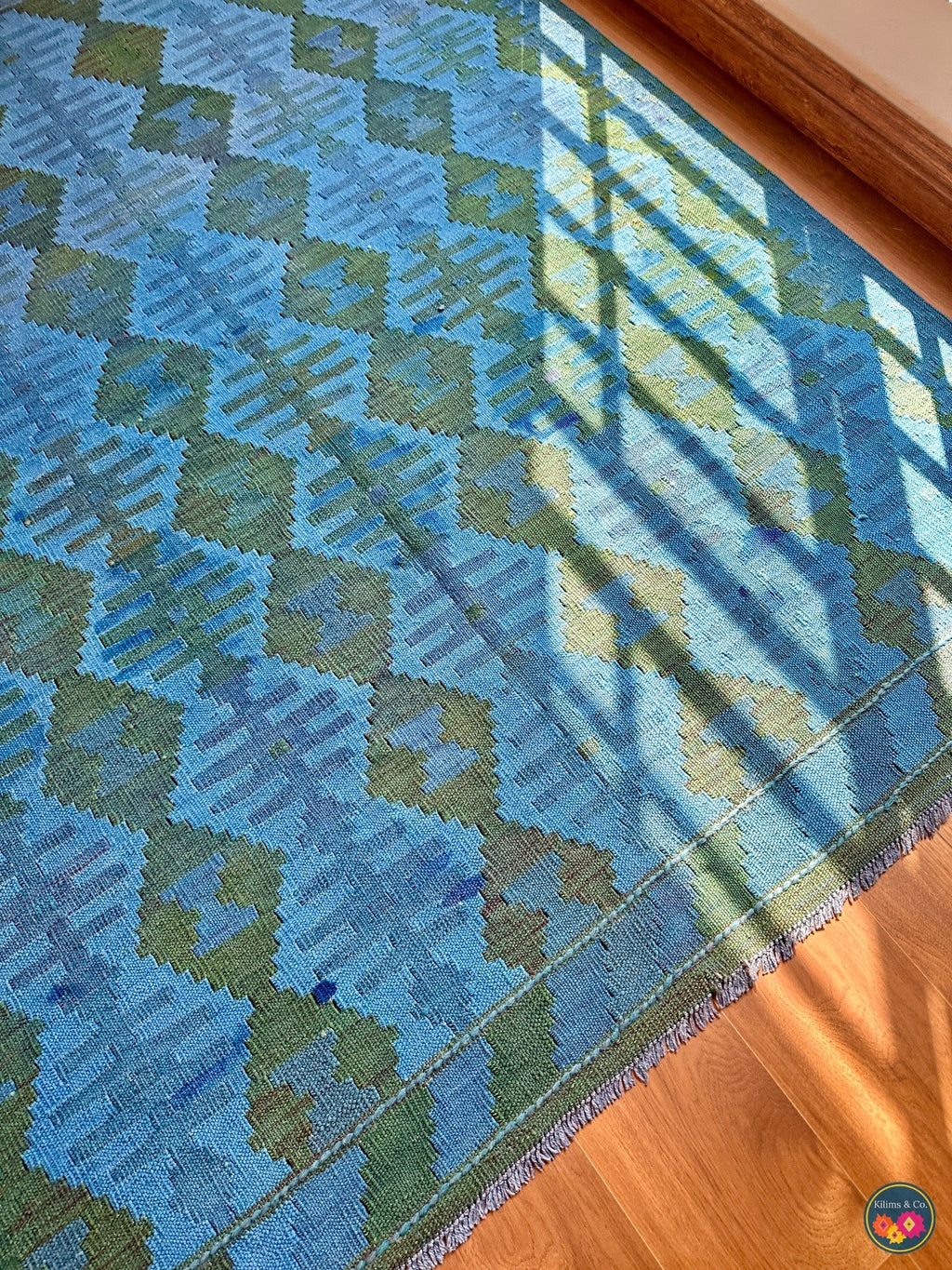 Over-dyed kilim 6ft 6in x 4ft 10in