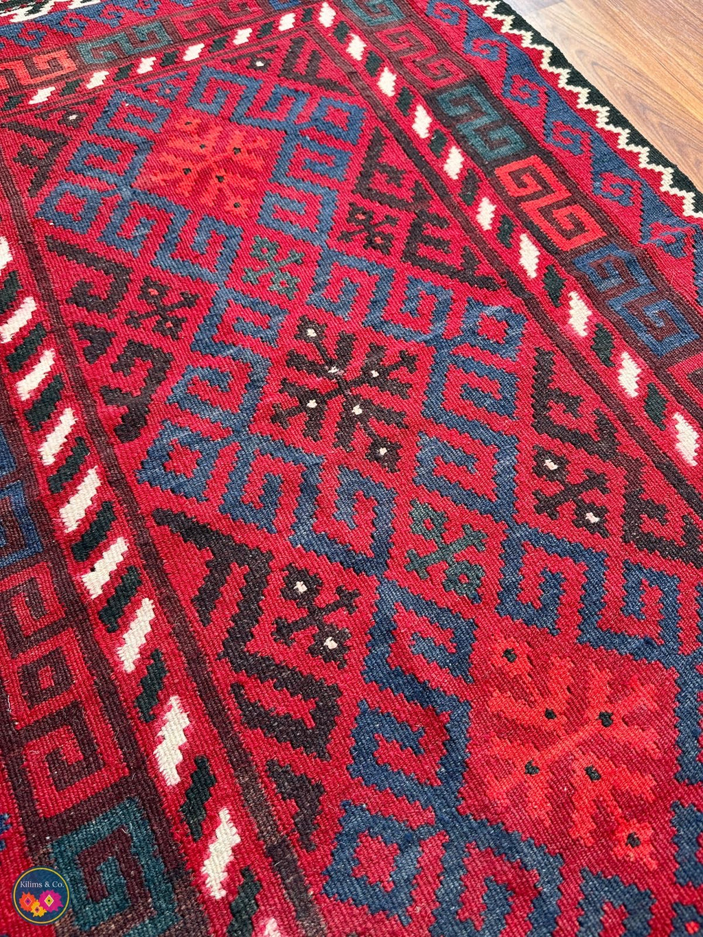 Pure wool kilim 4ft 7in x 2ft 9in
