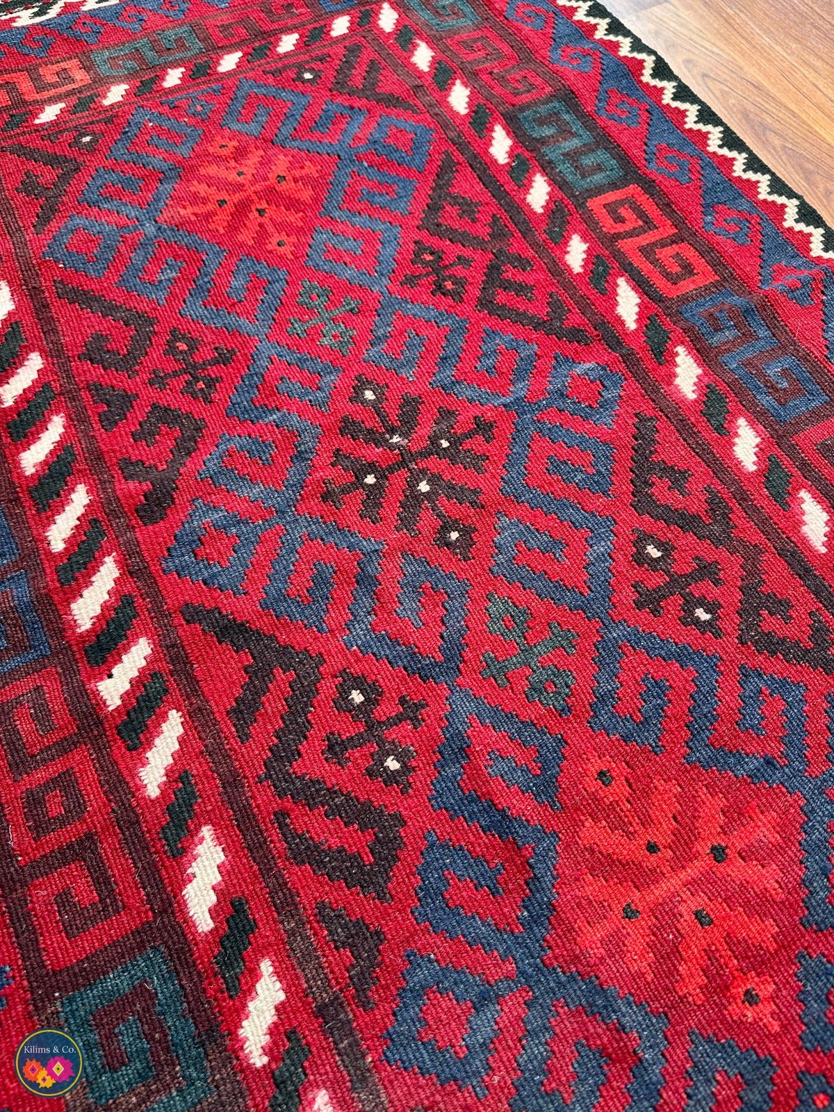 Pure wool kilim 4ft 7in x 2ft 9in