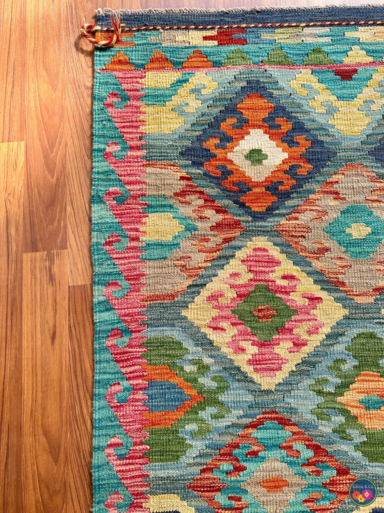 Pure wool kilim (5′5″ × 4′3″)