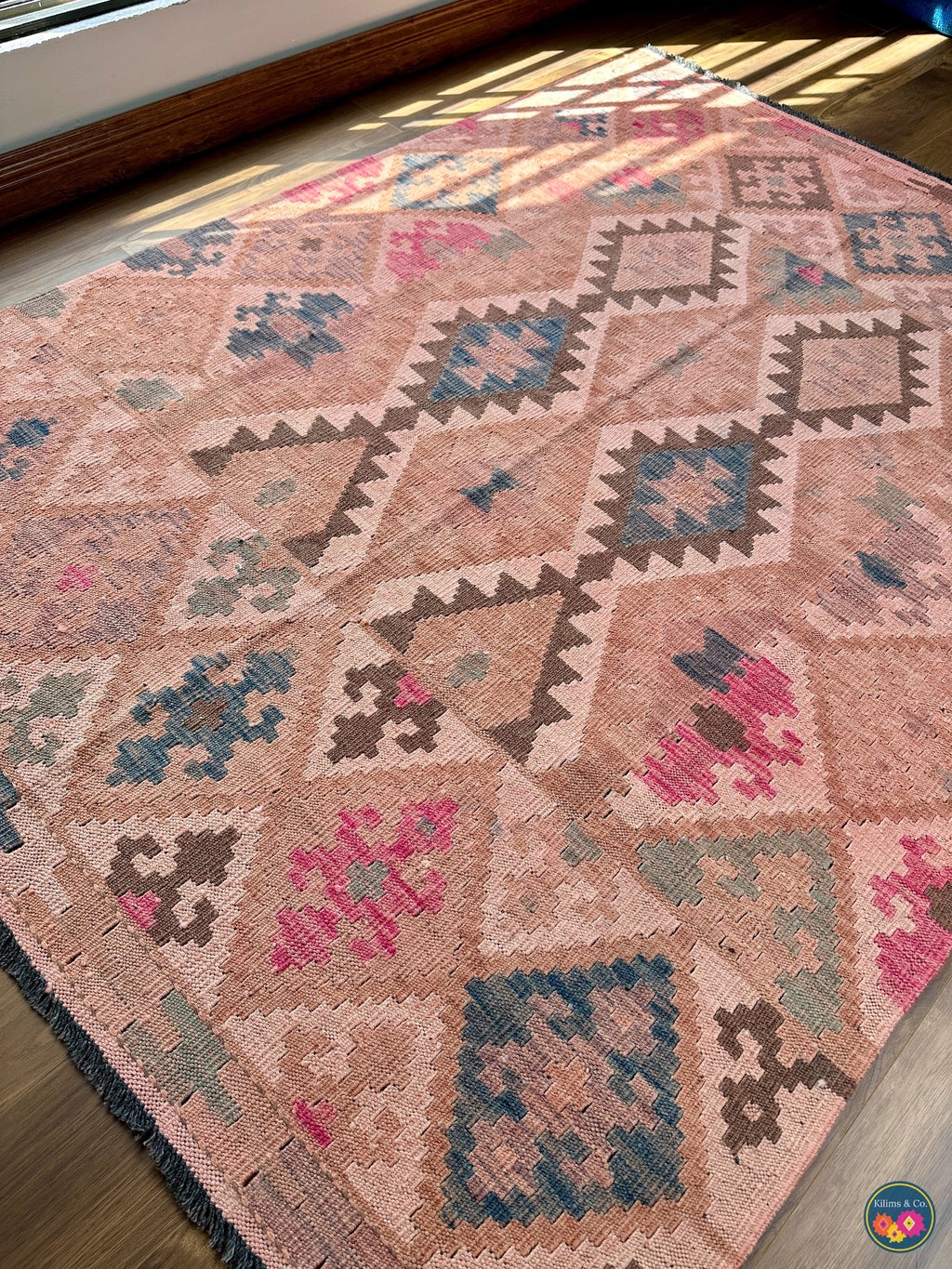 Pure Wool kilim 5ft 11in x 4ft 9in