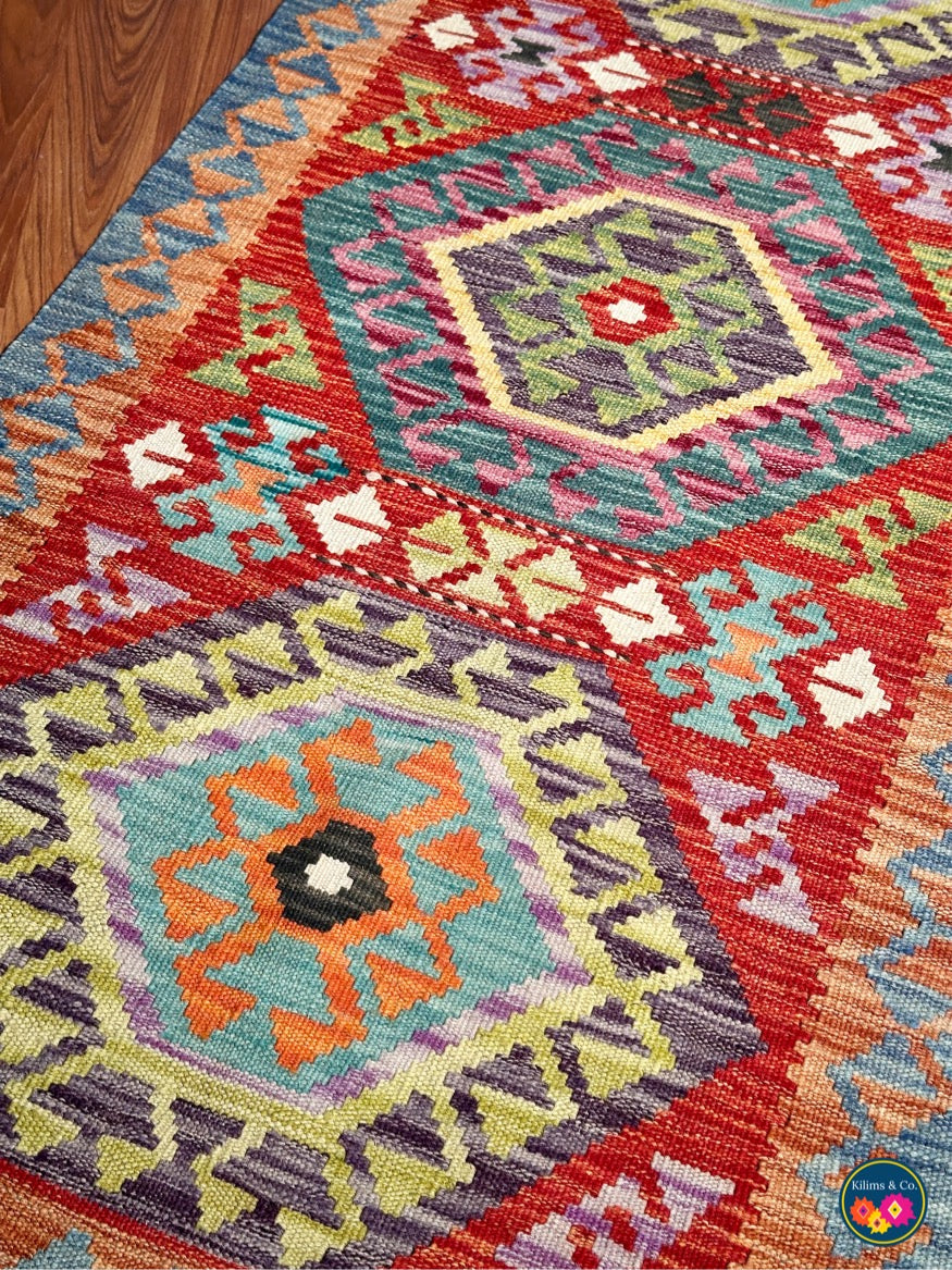 Woolen Floor Runner 6'8” x 2’4”