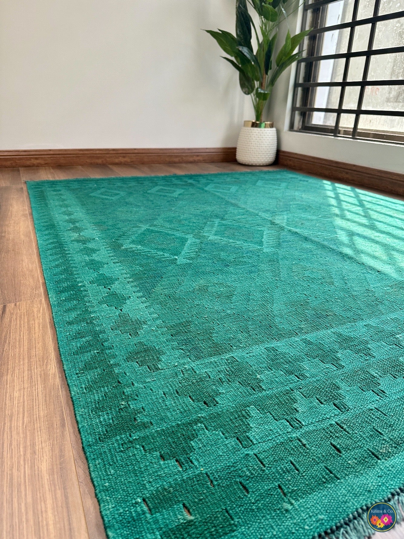 Pure Wool kilim 6ft 6in x 5ft 0in