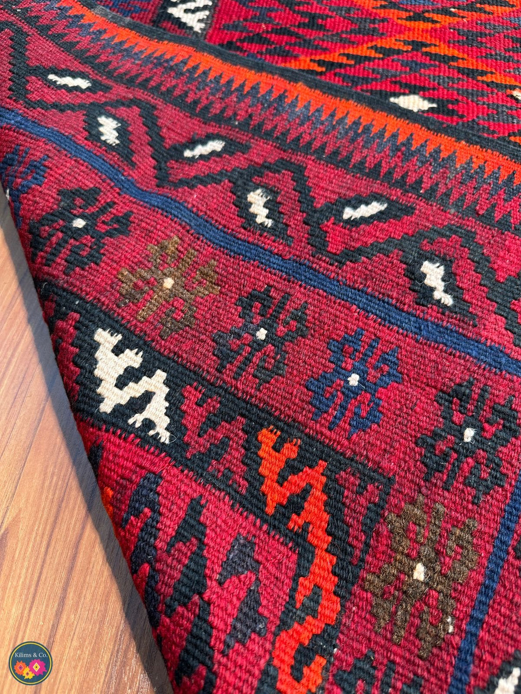 Pure wool kilim 6ft 4in x 3ft 4in