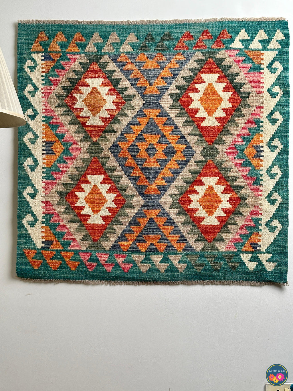 Pure Wool Hanging kilim 3’2”x3’4”