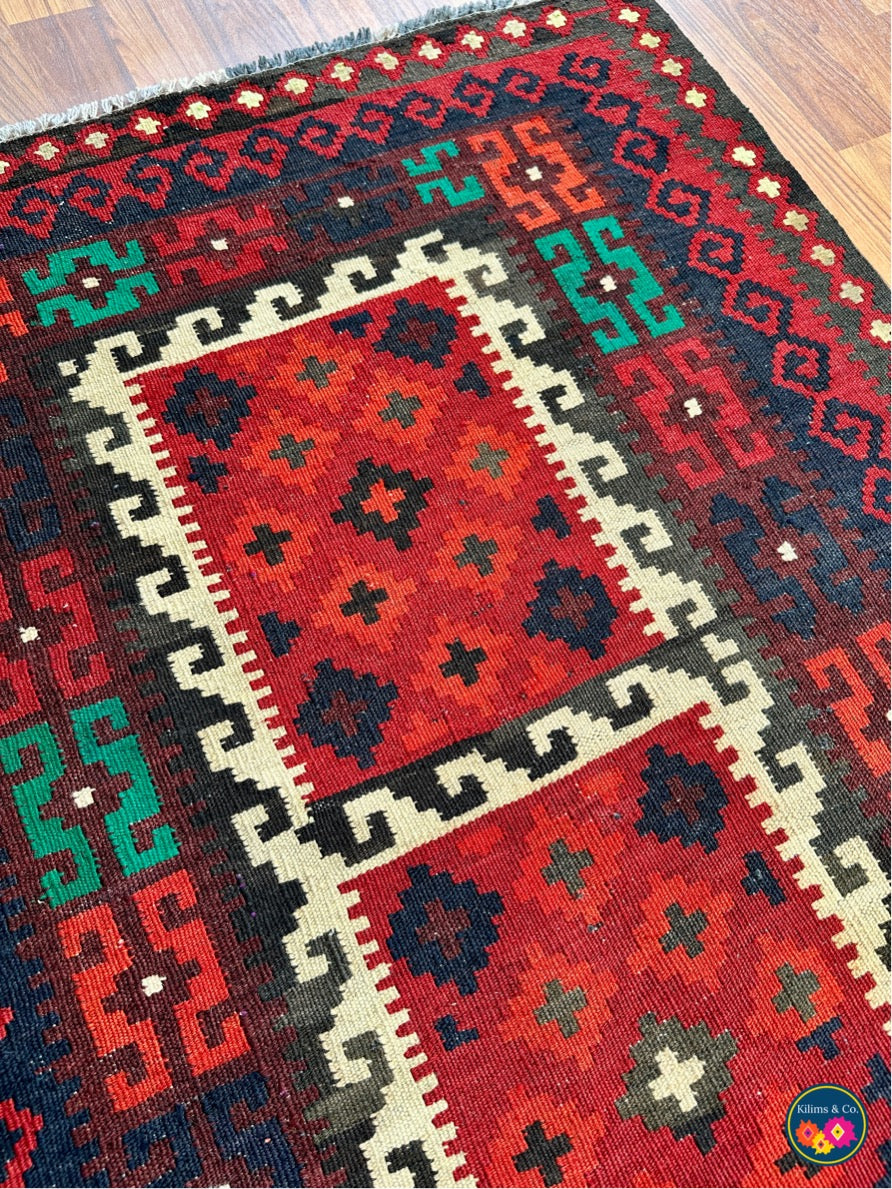 Pure wool kilim 4ft 4in x 3ft 1in