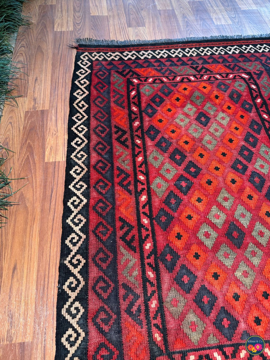 Pure wool kilim 4ft 5in x 2ft 10in
