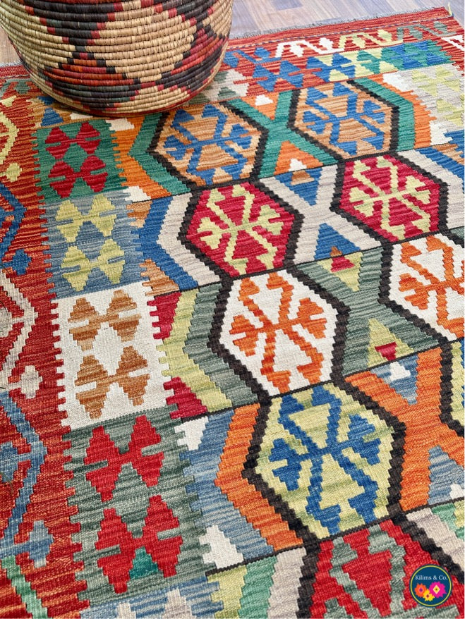 Pure wool kilim 5'11"x4'1