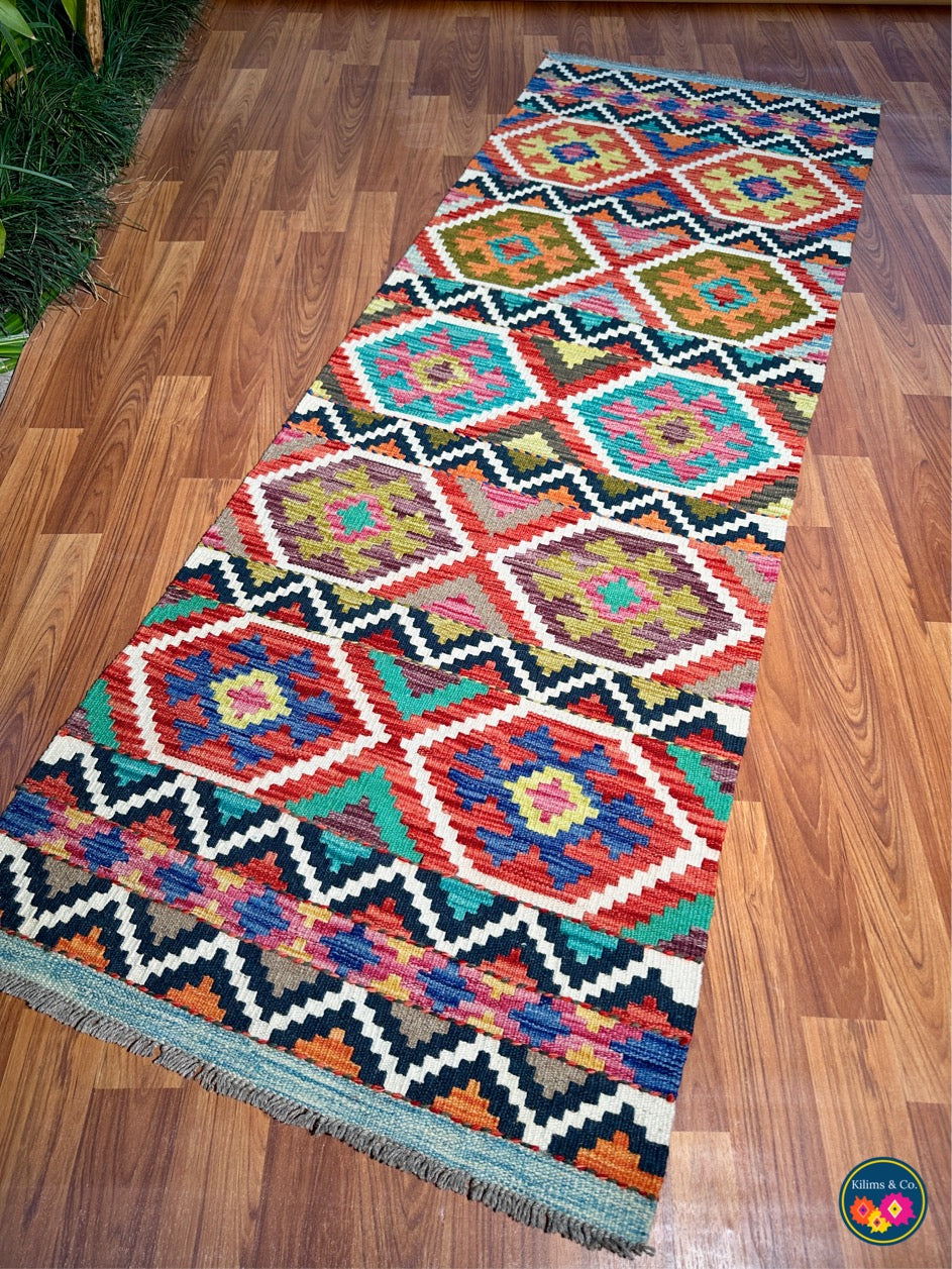 Woolen Floor Runner 6'9” x 2’4”