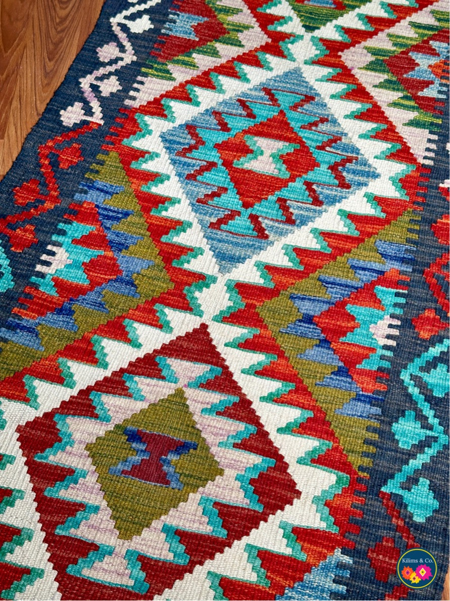 Woolen Floor Runner 6'11” x 2’2”