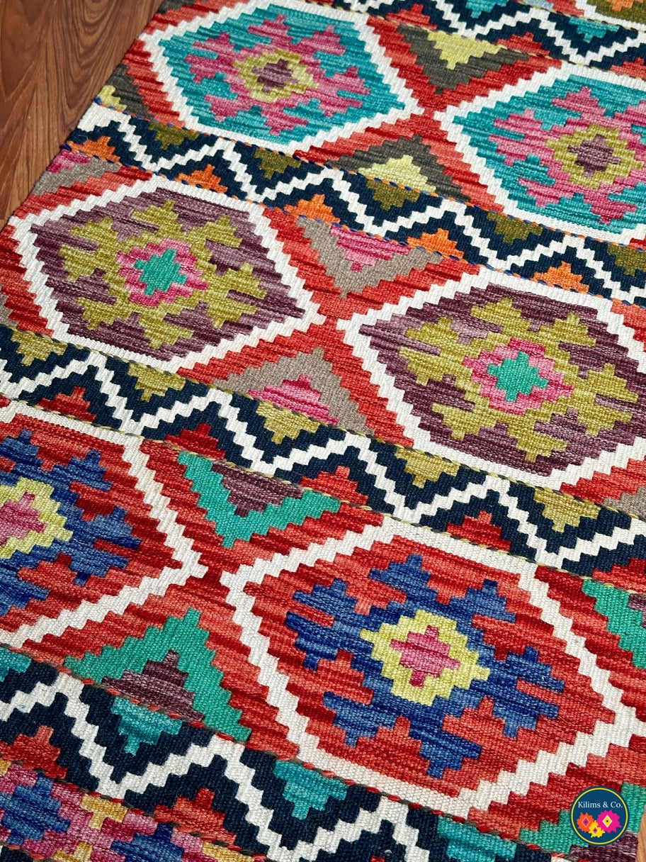 Woolen Floor Runner 6'9” x 2’4”