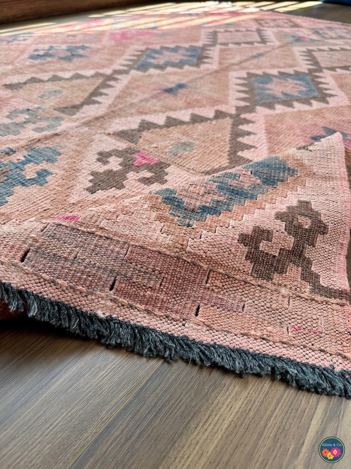 Pure Wool kilim 5ft 11in x 4ft 9in