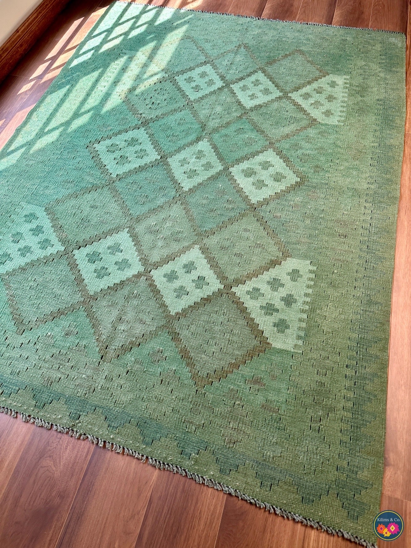 Pure Wool kilim 6ft 4in x 5ft 0in