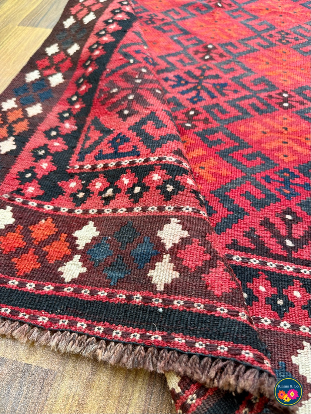 Pure wool kilim 5’1x3’4