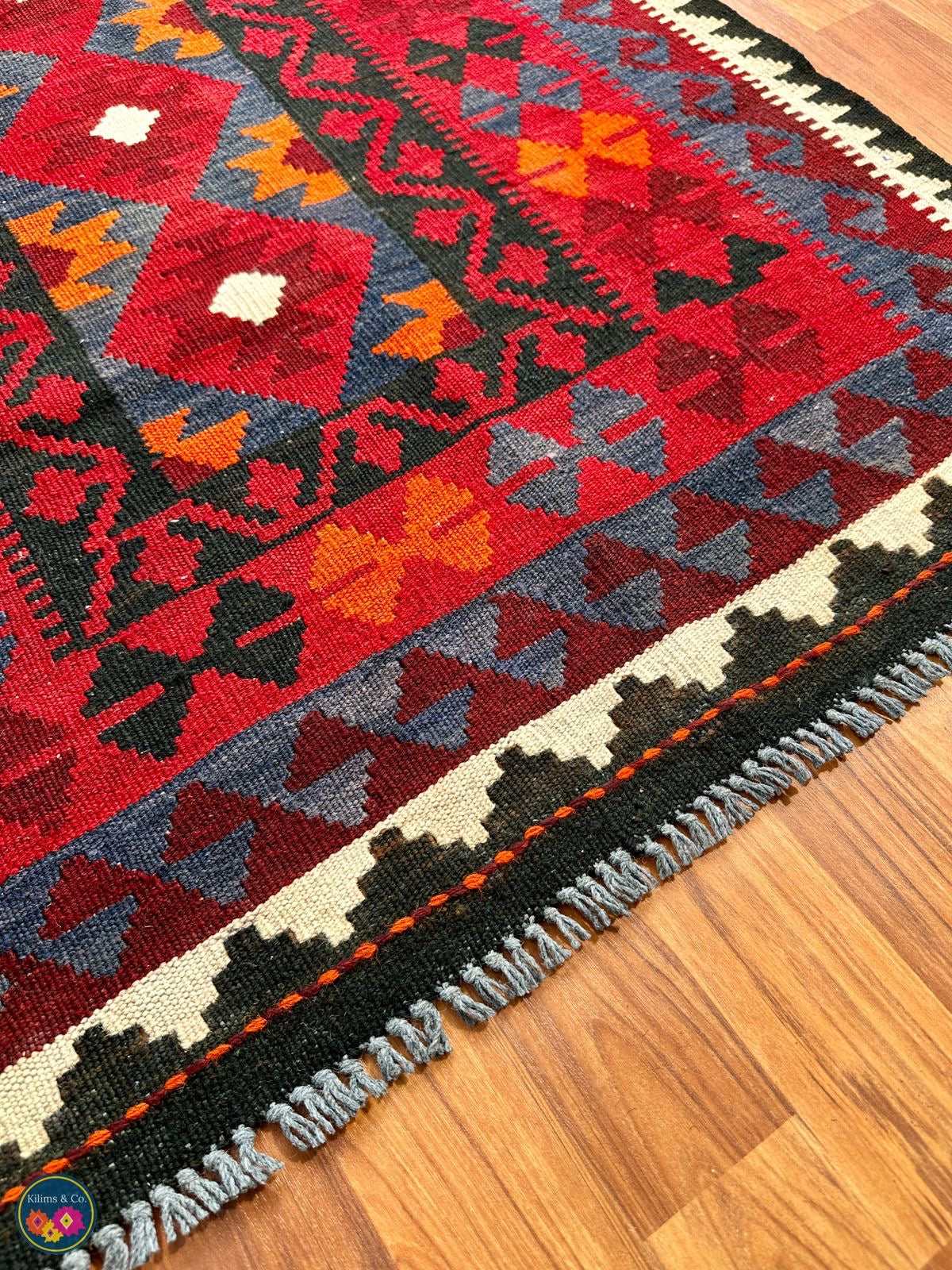 Pure wool kilim 5ft 2in x 3ft 1in