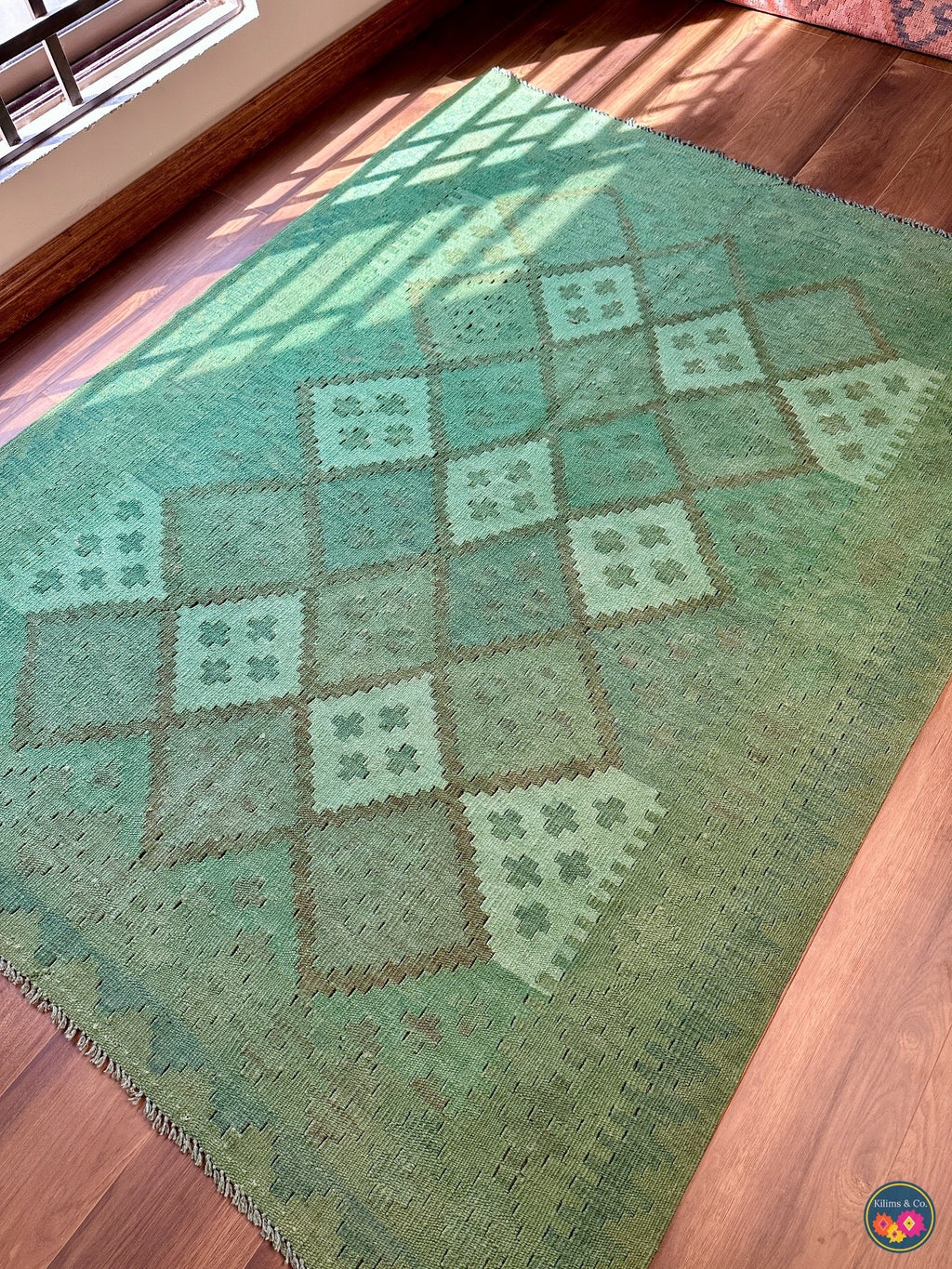 Pure Wool kilim 6ft 4in x 5ft 0in