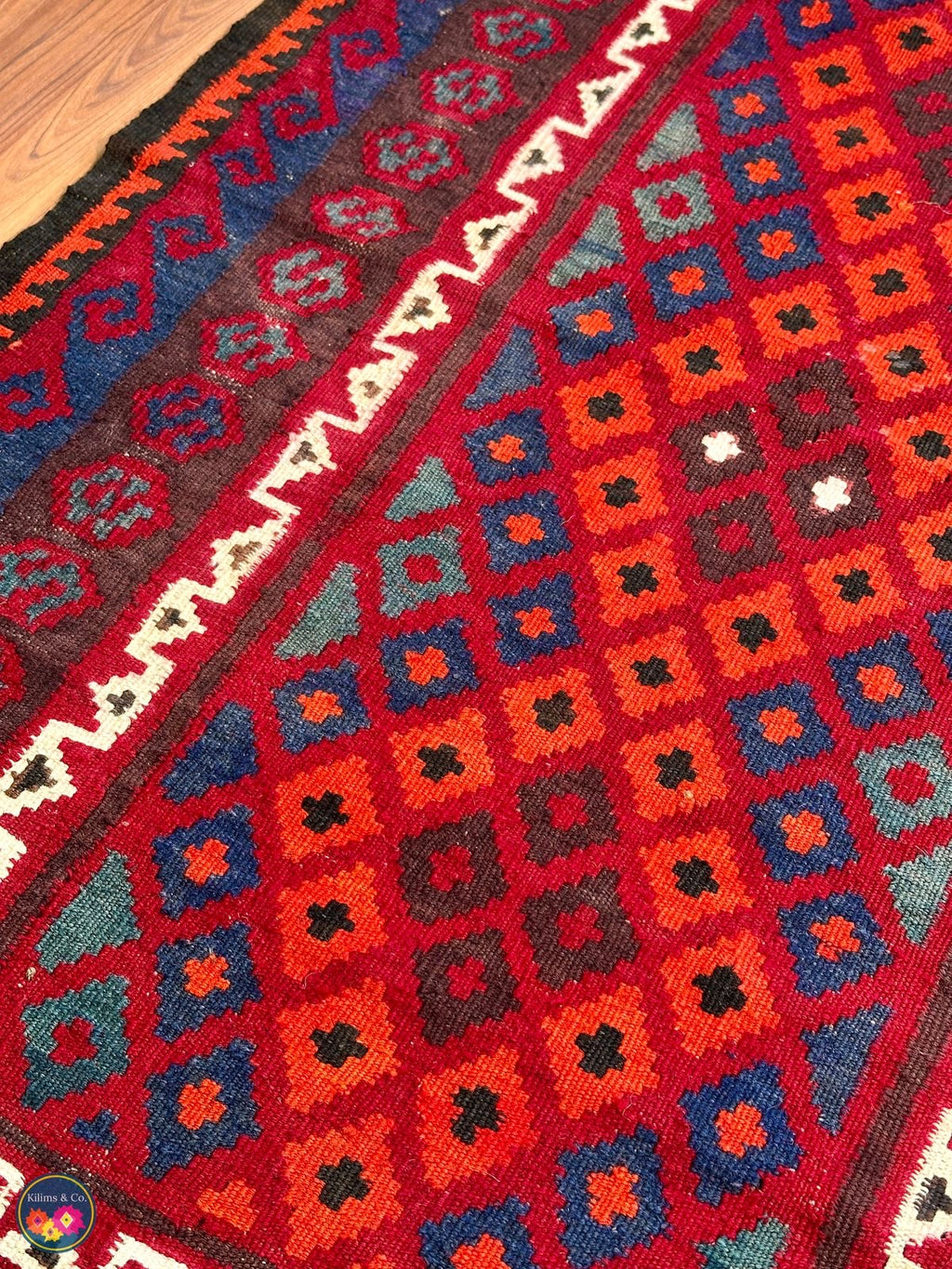 Pure wool kilim 5ft 6in x 3ft 5in