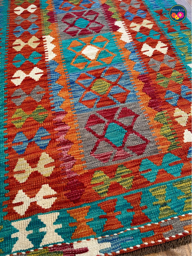 Pure wool kilim 4ft 9in x 3ft 4in