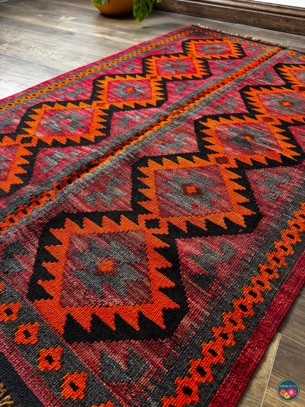 Pure Wool kilim 4’4”x2’10”