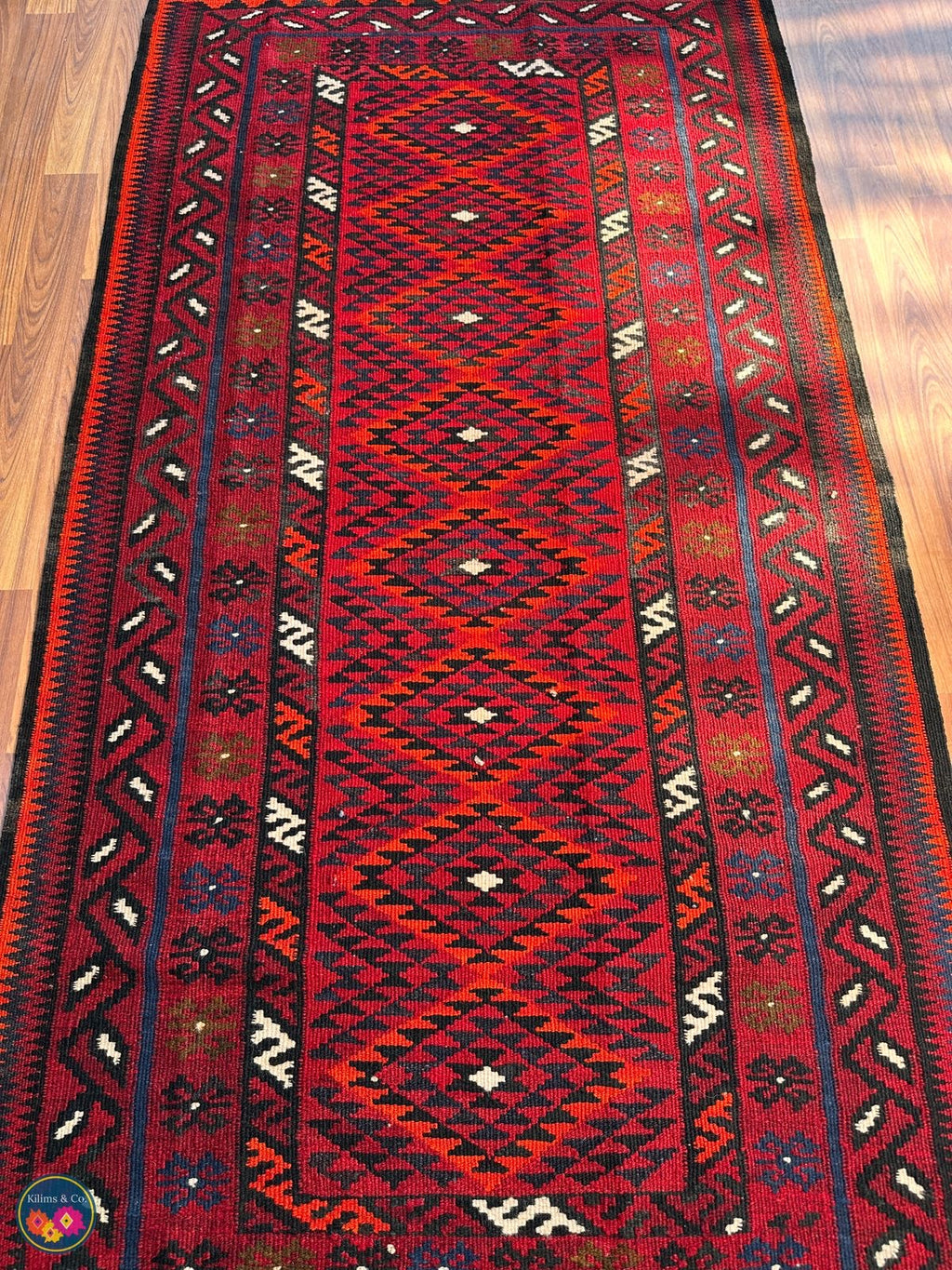 Pure wool kilim 6ft 4in x 3ft 4in