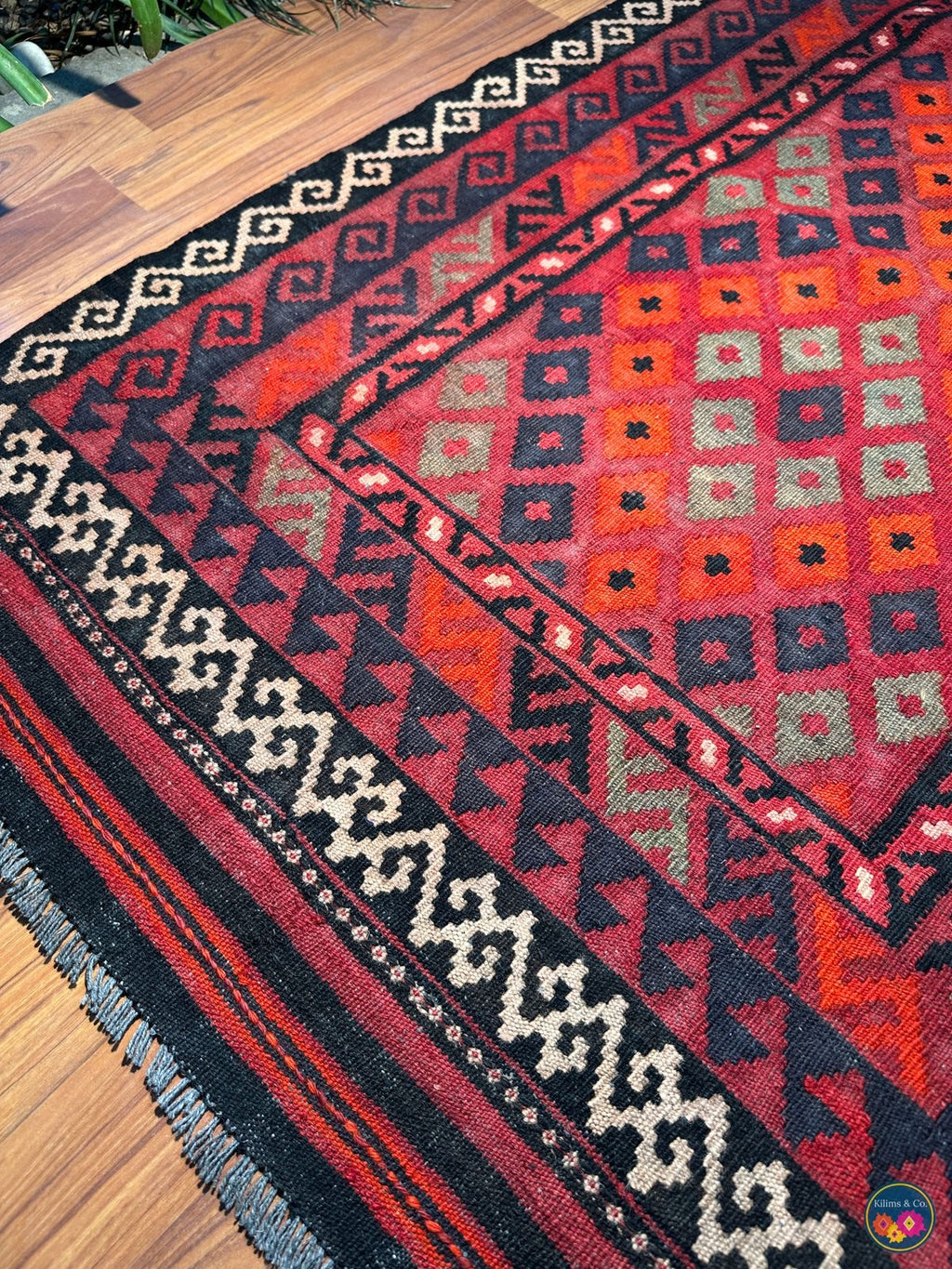 Pure wool kilim 4ft 5in x 2ft 10in