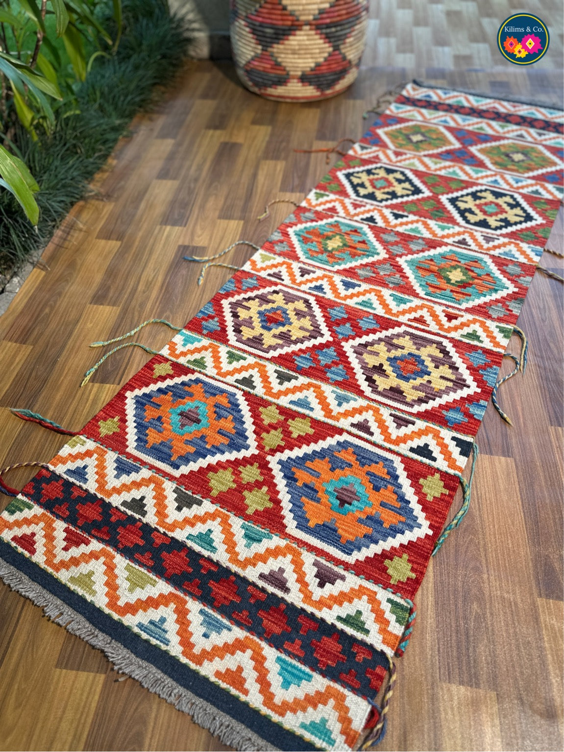 Woolen Floor Runner 6'5"x2'2”