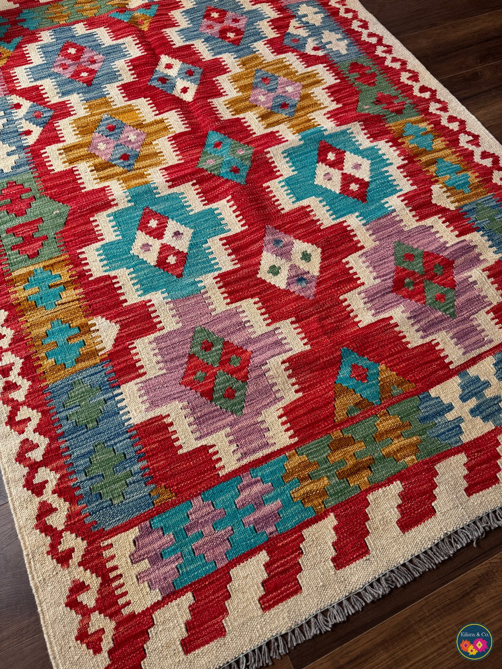 Pure Wool kilim 5’0”x3’6”