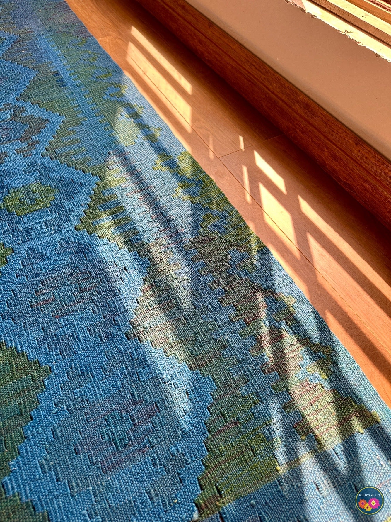 Pure Wool kilim 6ft 11in x 5ft 4in